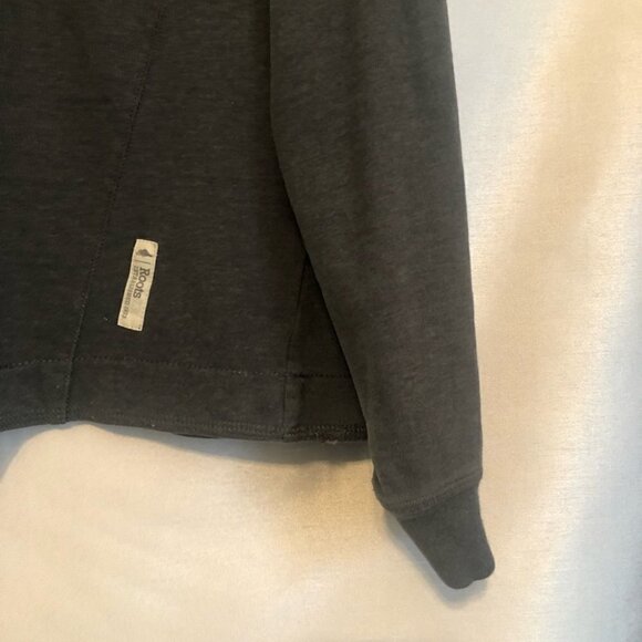 NWOT Roots 73 1/4 Zip Pullover Mens Lg Grey - Picture 7 of 10